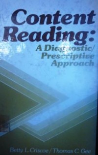 Content Reading : A Diagnotic/ Prescriptive Approach