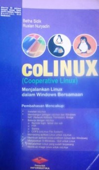 CoLinux (Cooperative Linux): Menjalankan Linux dalam Windows Bersamaan