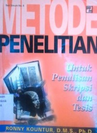 Metode Penelitian untuk Skripsi dan Tesis Cetakan 3