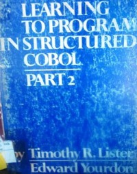 Learning to Program In Structured Cobol Part 2