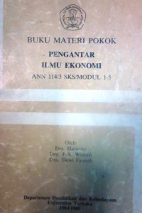 Pengantar Ilmu Ekonomi Buku 1