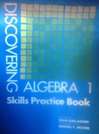 Discovering Algebra 1 Skills Practice Book