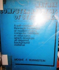 Matrix Computer Analysis Of Structures